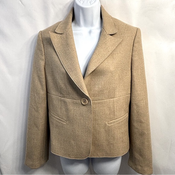 BCBG Tan Wool Blazer - Picture 3 of 10
